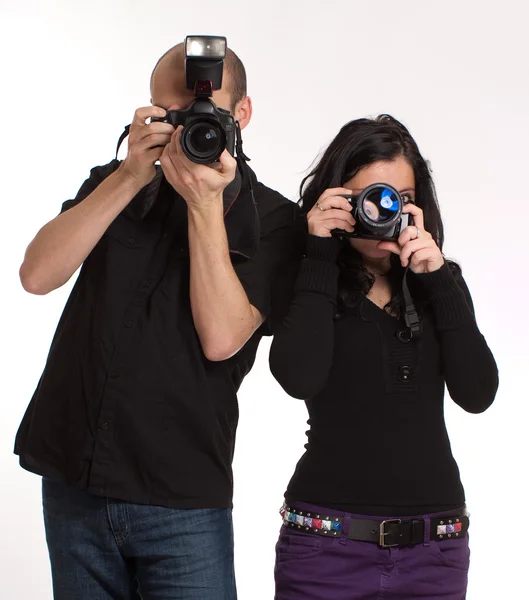 Team of photographers — Stock Photo, Image