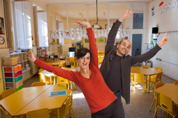 Los profesores bailan — Foto de Stock