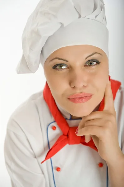 Planning female chef — Stock Photo, Image