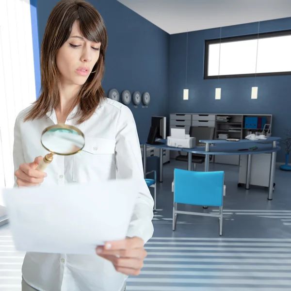 Document inspection at the office — Stock Photo, Image