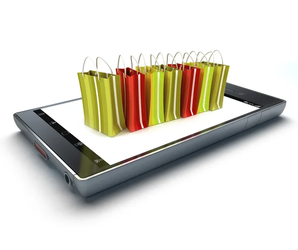 App de compras — Fotografia de Stock