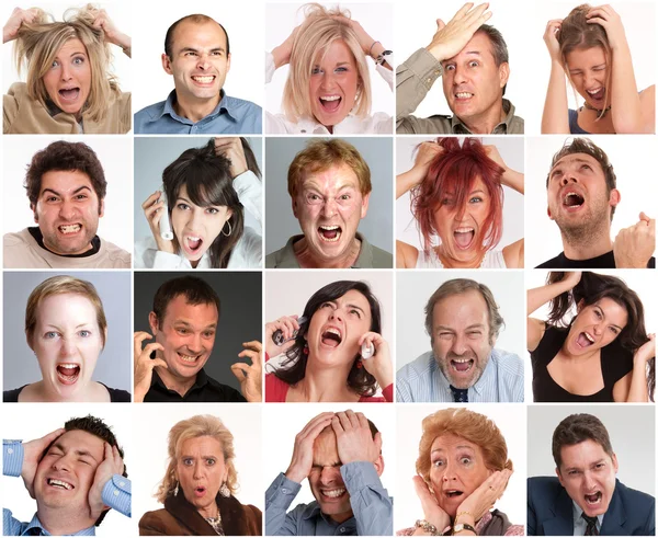 Fury expressions — Stock Photo, Image