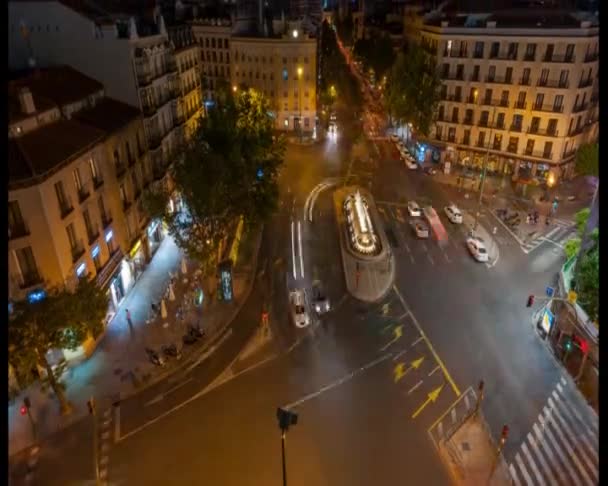 Vídeo de Madrid à noite — Vídeo de Stock