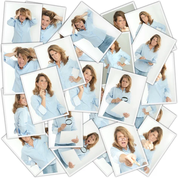 Furious woman collection — Stock Photo, Image