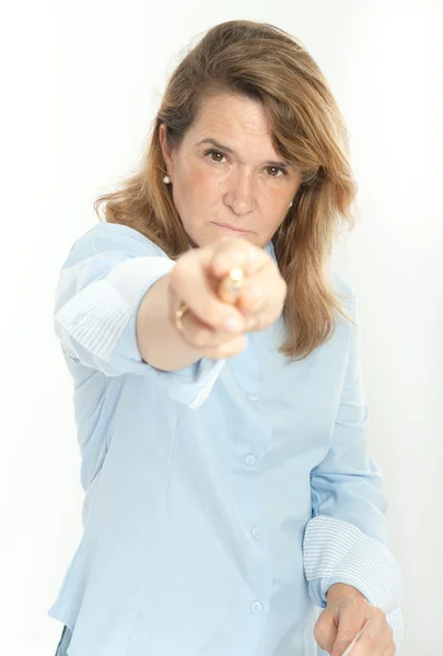 Scary female boss — Stock Photo, Image