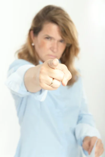 Jefe mujer asustadiza Imagen De Stock