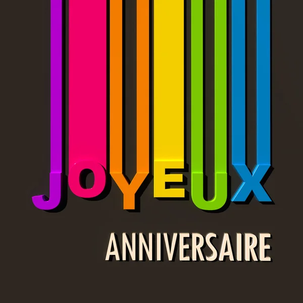 Buon compleanno in francese — Foto Stock