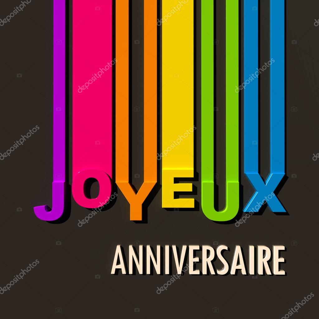 Happy Birthday In French Stock Photo C Franckito