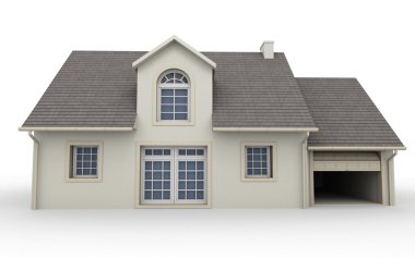 Klasik bir ev 3D render
