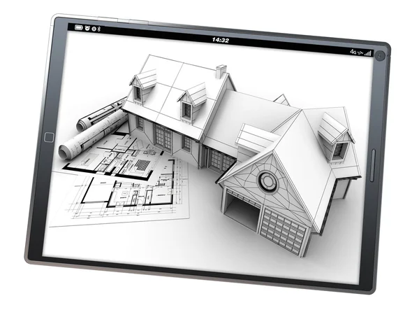 Lakásépítési projekt app — Stock Fotó