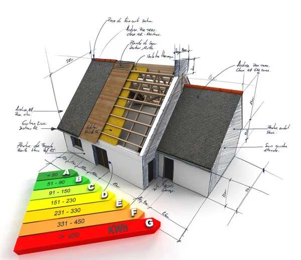 Energy efficient construction — Stock Photo, Image