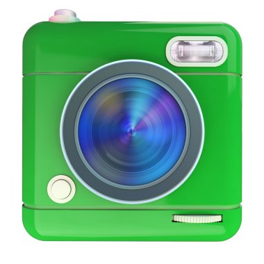 Yeşil fotoğraf makinesi