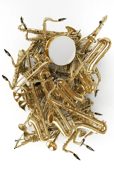 Saxophones et autres instruments de musique — Photo