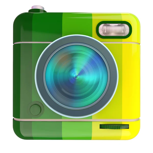 Camera icon Brazil — Stock Photo, Image