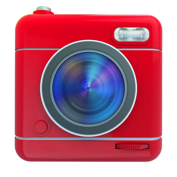 Red camera icon — Stock Photo, Image