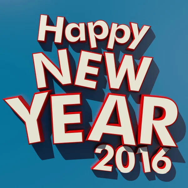 Happy New Year 2016 blue background — Stock Photo, Image