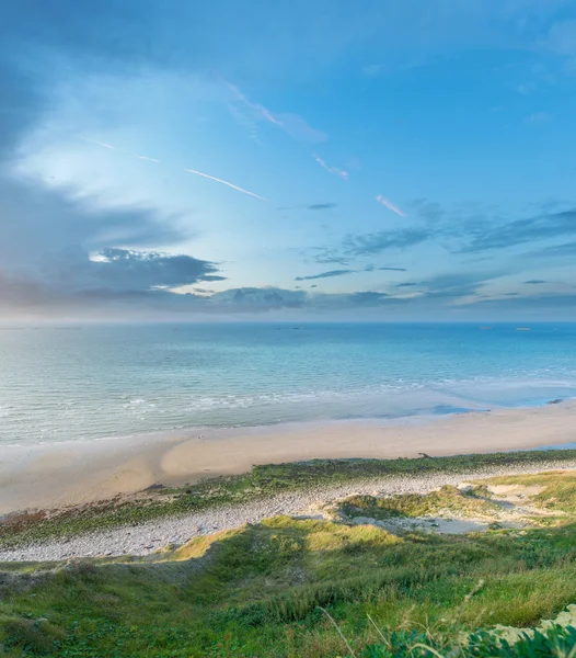 Peaceful Normandy landing beach — Stock Photo, Image