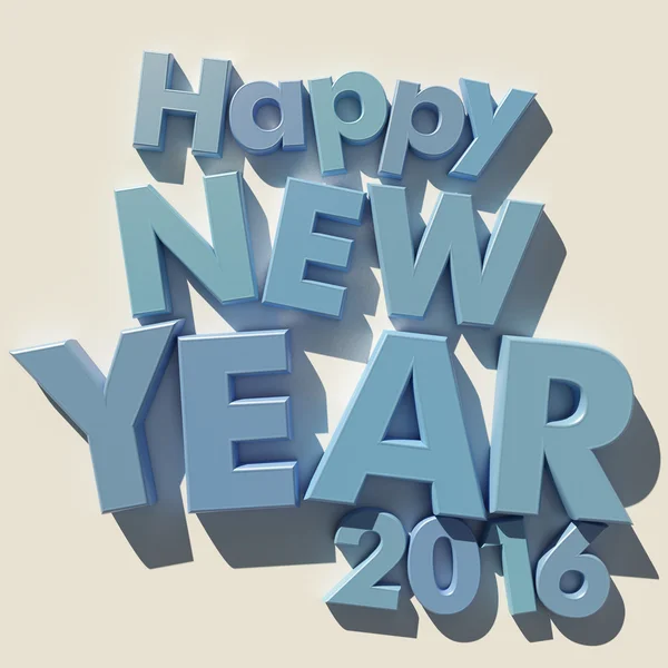 Happy New Year blue — Stock Photo, Image