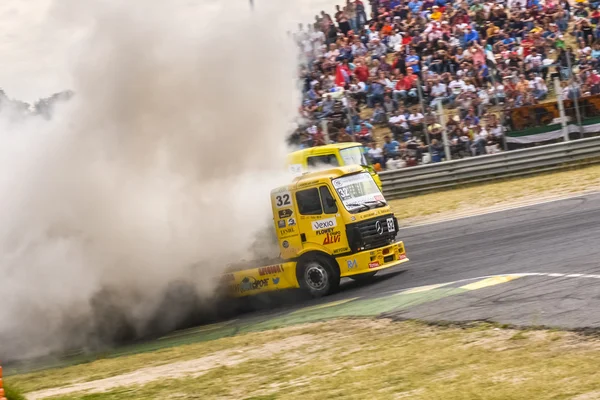 Європейські вантажівки Racing чемпіонату — стокове фото