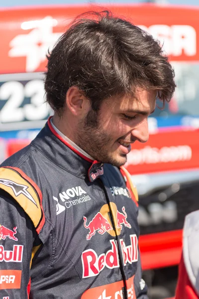 2015 Fia Europese Truck Racing Championship. Carlos Sainz heeft — Stockfoto