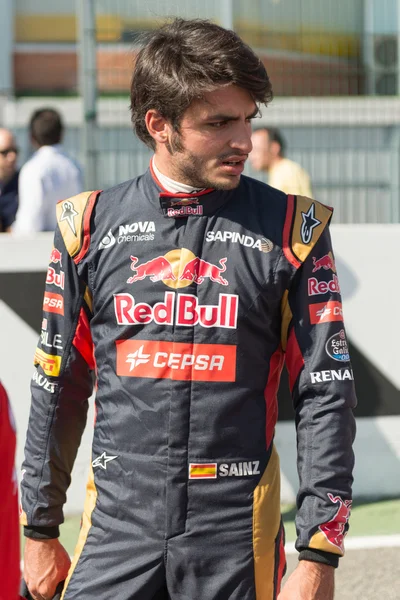 Formule ik piloot Carlos Sainz. — Stockfoto