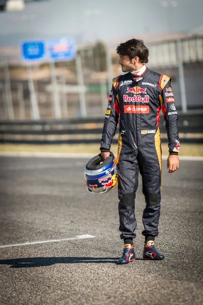 Formule ik piloot Carlos Sainz. — Stockfoto