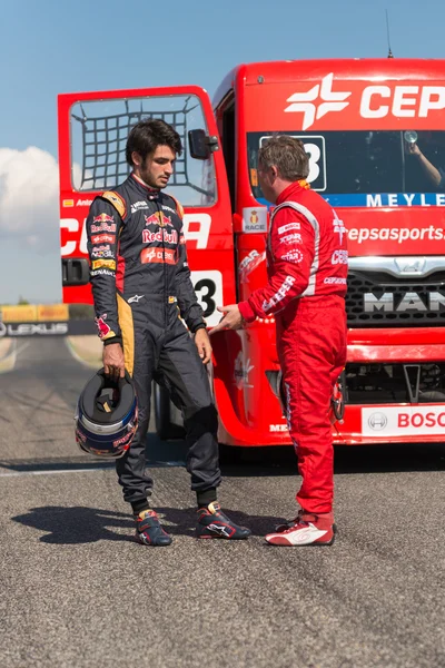 Carlos Sainz en Antonio Albacete. — Stockfoto