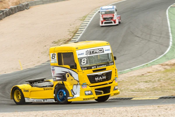 Європейські вантажівки Racing чемпіонату — стокове фото