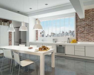 Modern endüstriyel mutfak