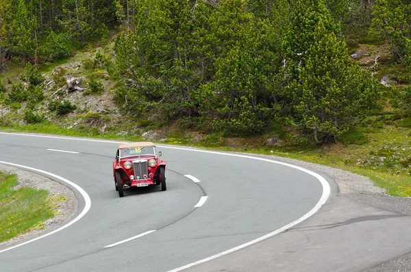 Un MG TC rouge — Photo