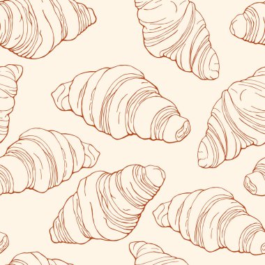 Ay çöreğiyle çizgisi olmayan desen. Vektör arkaplan çizimi.