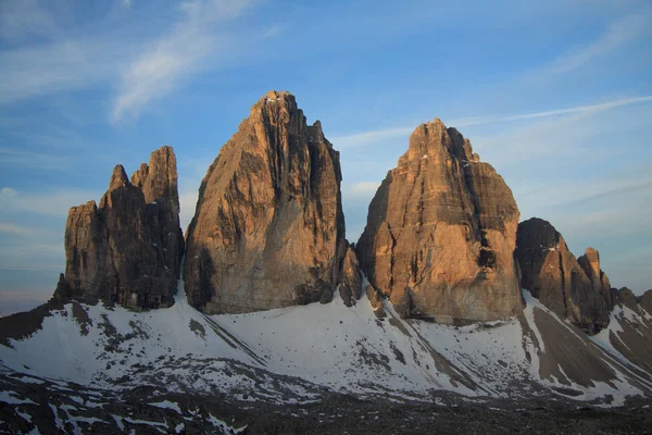 A Lavaredo három csúcsa — Stock Fotó