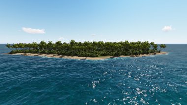 Cennet tropikal Adası Denizi.