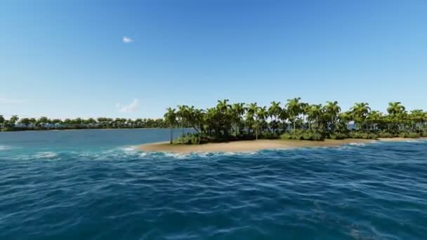 Paraíso ilhas tropicais no mar — Vídeo de Stock