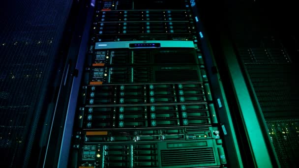 Supercomputer con lampade — Video Stock