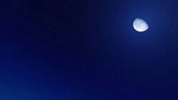Fond du ciel avec lune . — Photo