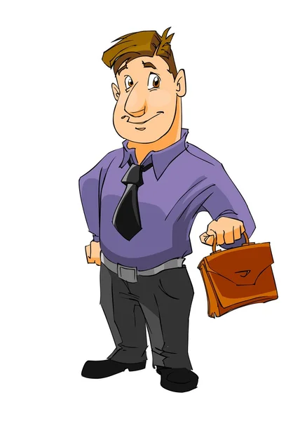 Cartoon buisnessman — Stock Photo, Image