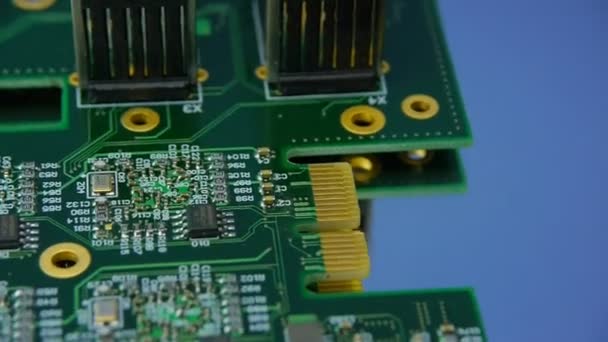 Computer circuit board — Stock Video