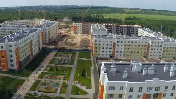 Будівництво та продаж нерухомості — стокове відео