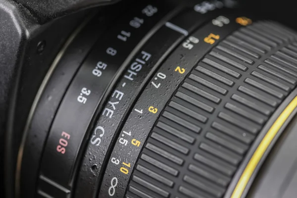 Close up of aperture scale — Stock Photo, Image