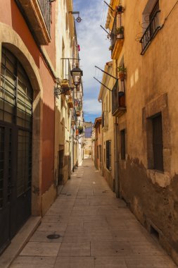 Eski kasabadaki sokak