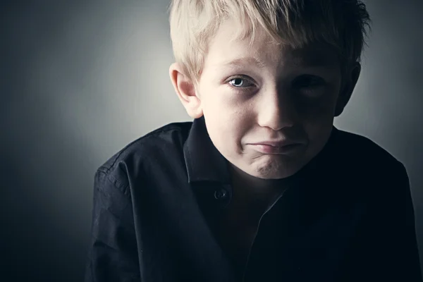 Sad Young Boy — Stock Photo, Image