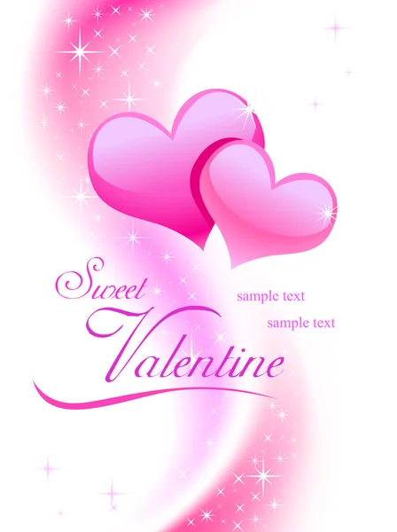 Valentine background wiht hearts