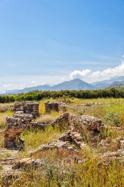 Ρωμαϊκή έπαυλη ερείπια στην Κρήτη — Φωτογραφία Αρχείου