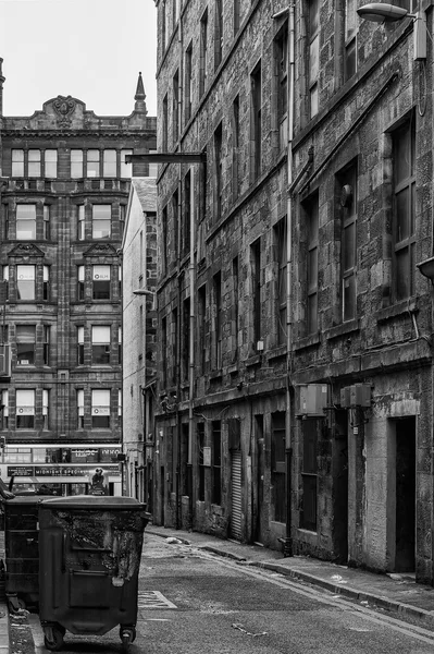 Glasgow Backstreet Monocromático — Foto de Stock