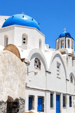 Santorini Oia kilise cephe