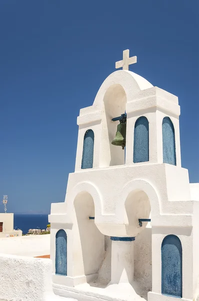 Santorini çan kulesine Oia — Stok fotoğraf