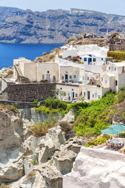 Santorini casas em Oia — Fotografia de Stock