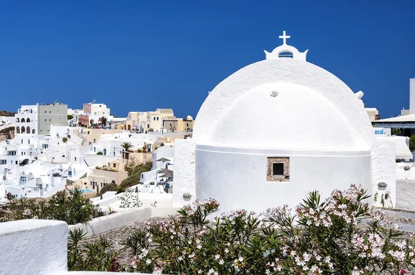 Santorini Iglesia de Oia Trasera —  Fotos de Stock