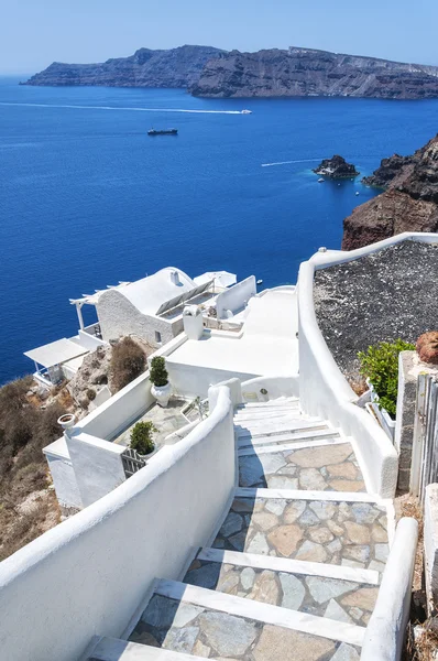 Santorini, Oia stappen — Stockfoto